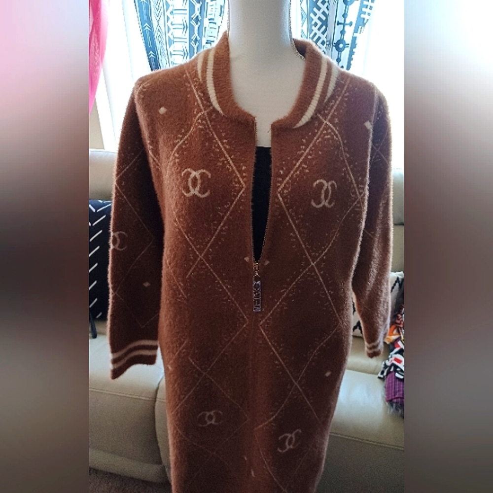 BEAUTIFUL CASHMERE TYPE LONG SWEATER JACKET 🔥🔥🔥